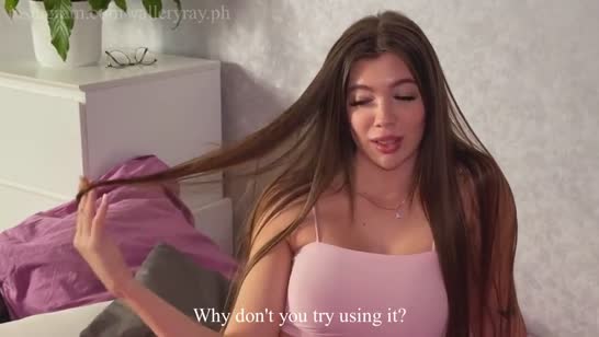 Помог девушке снять напряжение в попке после тренировки