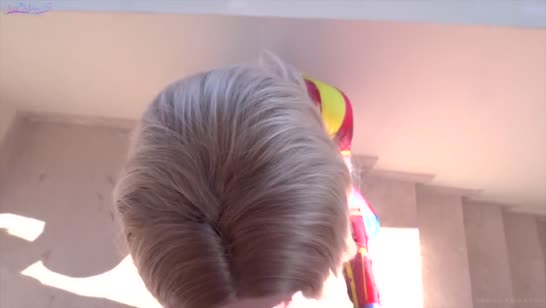 Гламурную блондинку в косплей наряде красиво отодрали