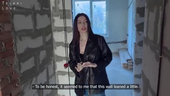 Бабенка без вопросов согласилась соснуть болтец на стройке 2