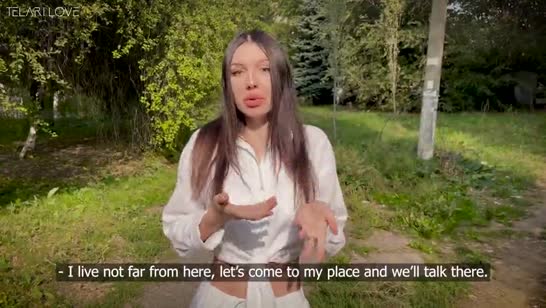 После прогулки и бокала вида деваха готова к траху 1